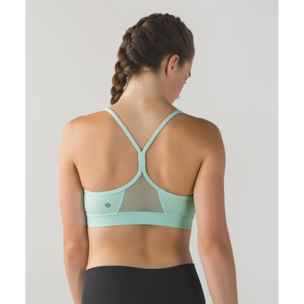 Lululemon Flow Y IV Racerback Sports Bra Sea Mist 6